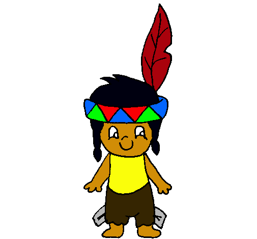 Dibujo de Pequeño indio pintado por Indio en Dibujos.net el día 19 ...