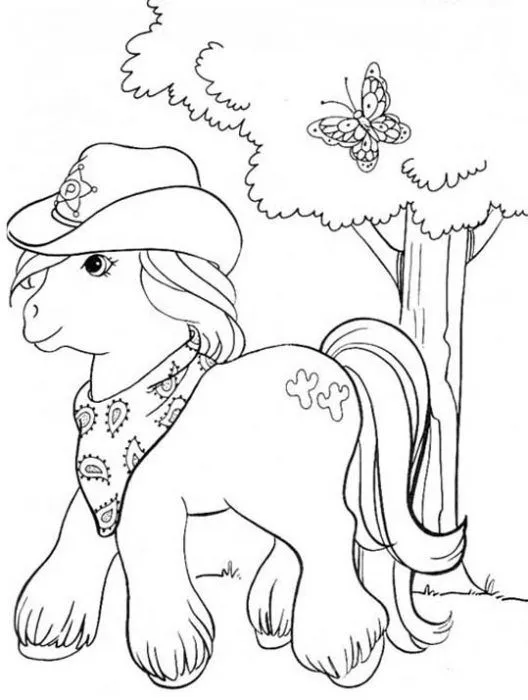 Dibujo de ponis para pintar - Imagui