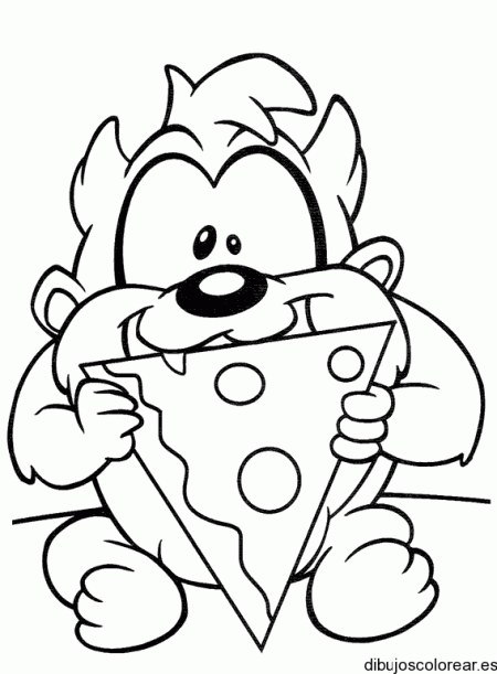 Dibujo del pequeño Taz comiendo pizza | pizza | Pinterest | Dibujo ... Dibujo del pequeño Taz comiendo pizza | pizza | Pinterest | Dibujo ...