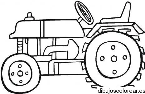 Dibujo de un pequeño tractor | Dibujos para Colorear Dibujo de un pequeño tractor | Dibujos para Colorear