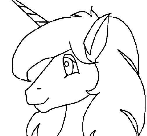 Dibujo de Pequeño unicornio para Colorear - Dibujos.net