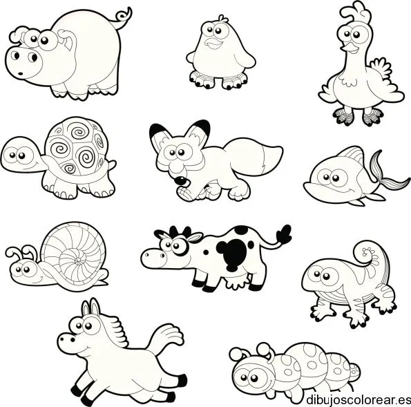 Dibujo de pequeños animales | Dibujos para Colorear Dibujo de pequeños animales | Dibujos para Colorear
