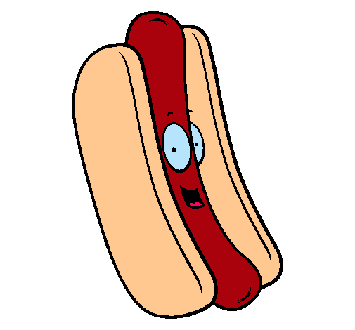 Dibujo de Perrito caliente pintado por Hot-dog en Dibujos.net el ...