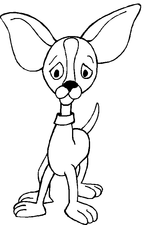 Dibujo de Perrito Chiguagua para colorear ~ Dibujos para Colorear ...