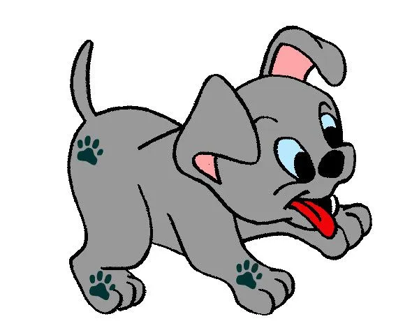 Dibujo de perrito gau gua pintado por Tebita en Dibujos.net el día ...