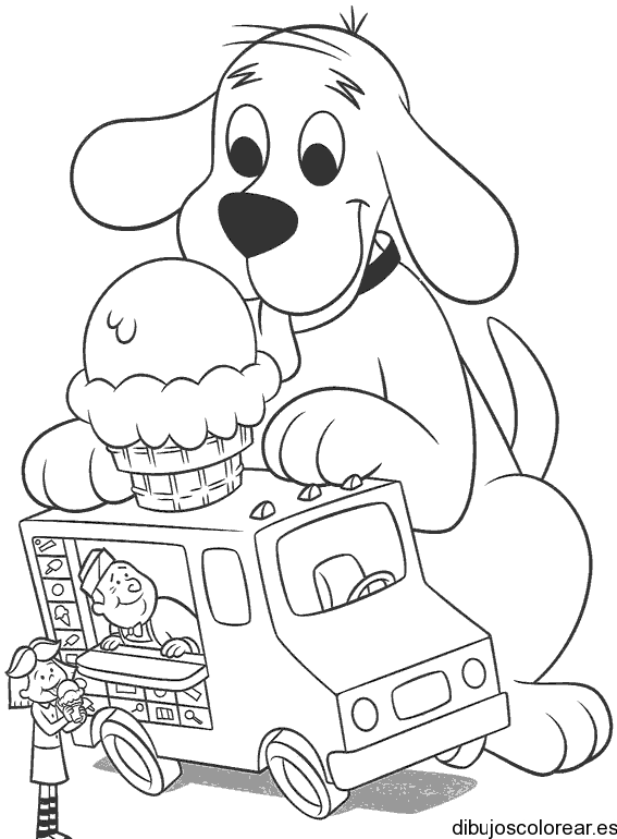 Dibujo de un perro gigante | Dibujos para Colorear