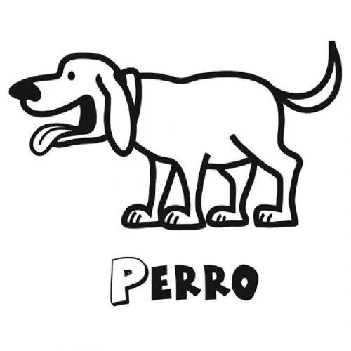 Dibujo de un perro para imprimir y colorear - Dibujos para ...