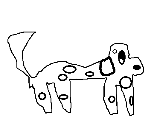 Dibujo de Perro con manchas para Colorear - Dibujos.net Dibujo de Perro con manchas para Colorear - Dibujos.net