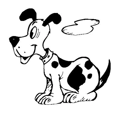 Dibujo de Perro sentado para Colorear - Dibujos.net Dibujo de Perro sentado para Colorear - Dibujos.net