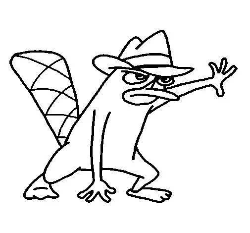 Dibujo de Perry 2 para Colorear - Dibujos.net Dibujo de Perry 2 para Colorear - Dibujos.net