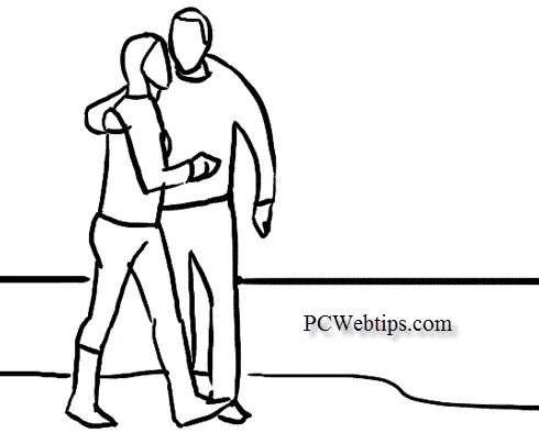 Dibujo de personas caminando - Imagui