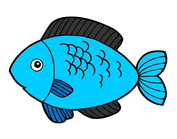 Dibujo de Pescado pintado por Krysthel en Dibujos.net el día 15-11 ...