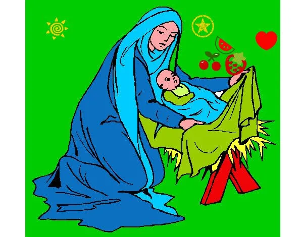 Dibujo de el pesebre del niño dios pintado por Annipaola en ...