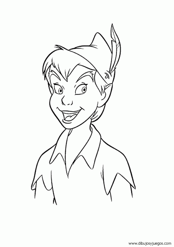 dibujo-peter-pan-disney-001 | Dibujos y juegos, para pintar y colorear dibujo-peter-pan-disney-001 | Dibujos y juegos, para pintar y colorear