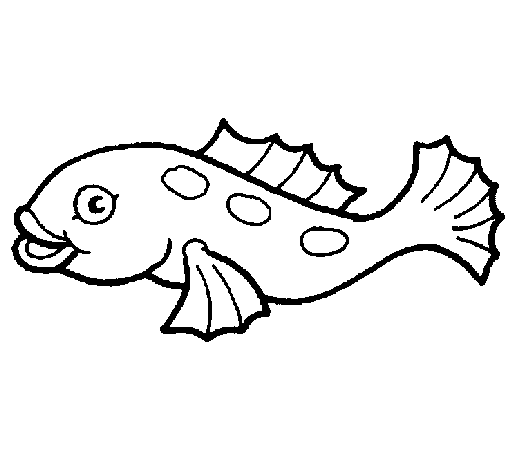 Dibujo de Pez 2a para Colorear - Dibujos.net Dibujo de Pez 2a para Colorear - Dibujos.net