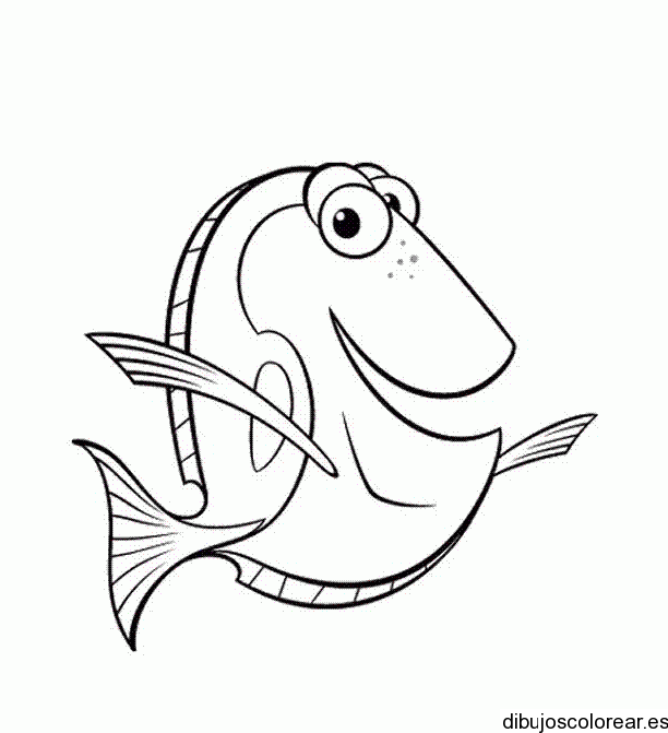 Dibujo de un pez riendo | Dibujos para Colorear Dibujo de un pez riendo | Dibujos para Colorear