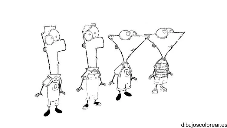 Dibujo de Phineas y Ferb | Dibujos para Colorear