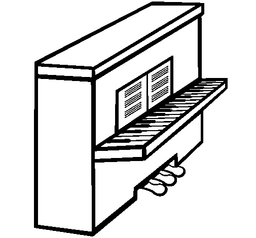 Dibujo de Piano para Colorear - Dibujos.net Dibujo de Piano para Colorear - Dibujos.net