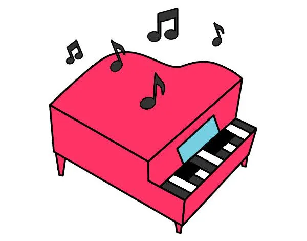 Dibujo de el piano murticolor pintado por Psps en Dibujos.net el ...