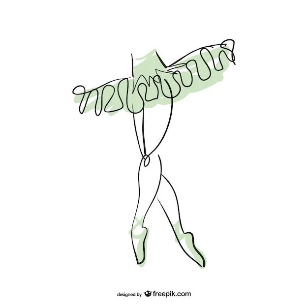 Dibujo piernas de bailarina | Descargar Vectores gratis