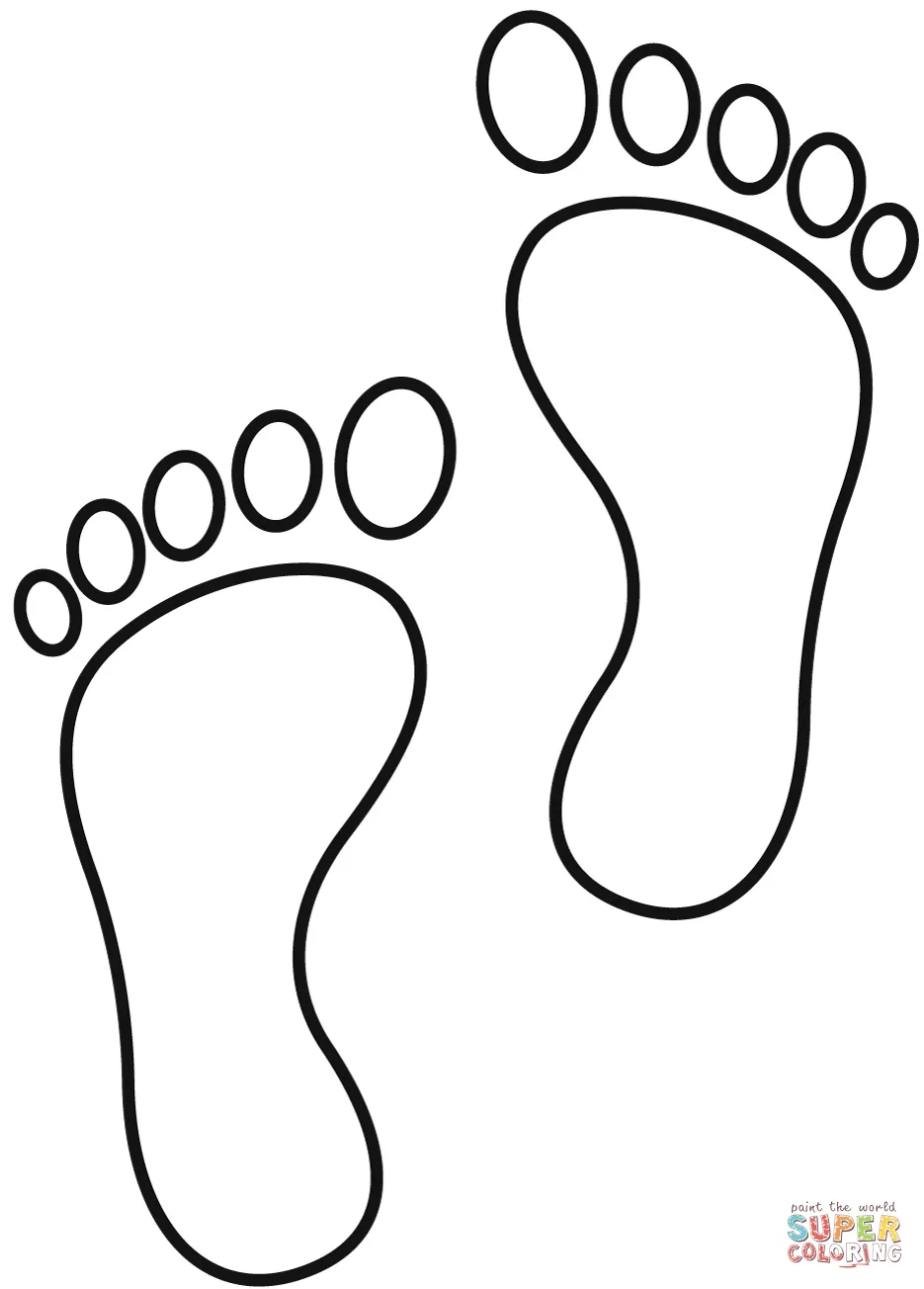 Dibujo de Pies para colorear | Dibujos para colorear imprimir gratis Dibujo de Pies para colorear | Dibujos para colorear imprimir gratis