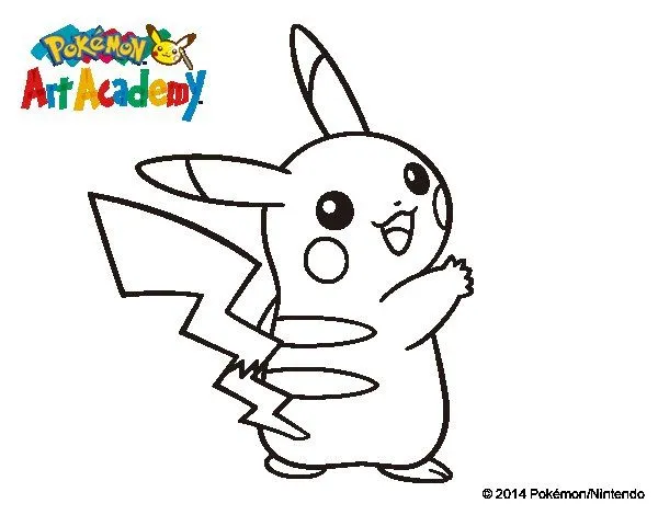 Dibujo de Pikachu de espaldas para Colorear - Dibujos.net Dibujo de Pikachu de espaldas para Colorear - Dibujos.net