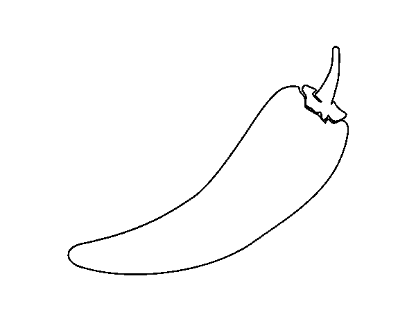 Dibujo de Pimiento picante para Colorear