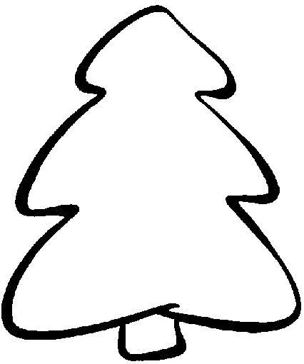 Dibujo para colorear de un pino - Imagui