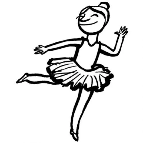 Dibujo para pintar de una bailarina - Dibujos para colorear de ... Dibujo para pintar de una bailarina - Dibujos para colorear de ...