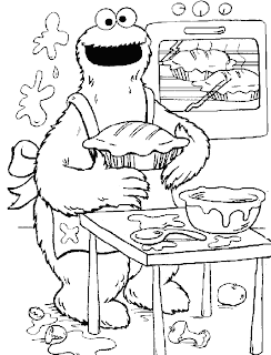 DIBUJO PARA PINTAR DE BARRIO SESAMO: MONSTRUO DE LAS GALLETAS ... DIBUJO PARA PINTAR DE BARRIO SESAMO: MONSTRUO DE LAS GALLETAS ...