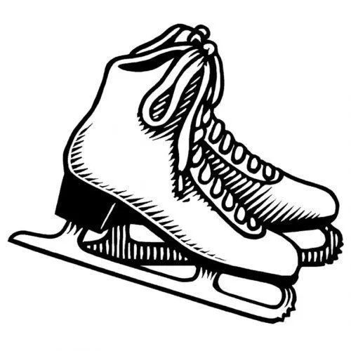 Dibujo para pintar de patines de hielo - Dibujos para colorear de ... Dibujo para pintar de patines de hielo - Dibujos para colorear de ...