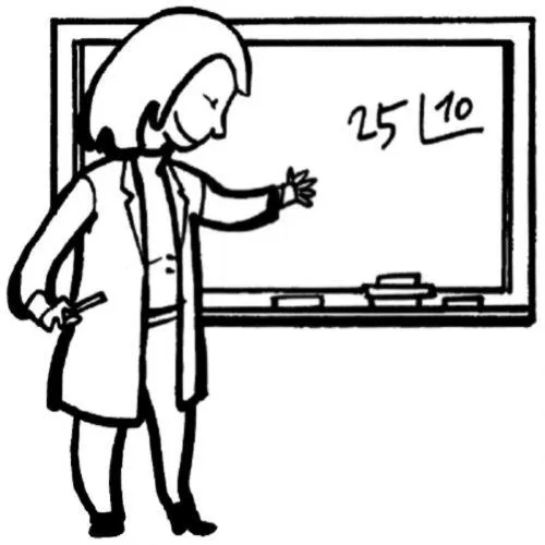 Dibujo para pintar de una profesora - Dibujos para colorear de ... Dibujo para pintar de una profesora - Dibujos para colorear de ...