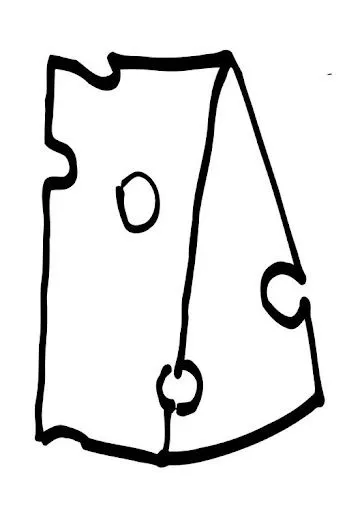 Dibujo para pintar queso - Imagui