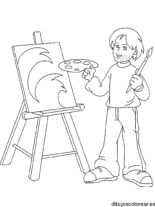 Imagenes de pintores para colorear - Imagui