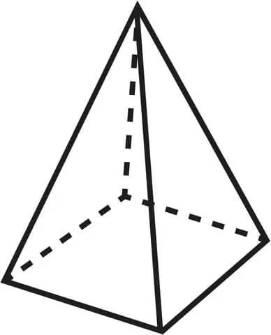 Dibujo de Pirámide con 4 Caras para colorear | Dibujos para ...