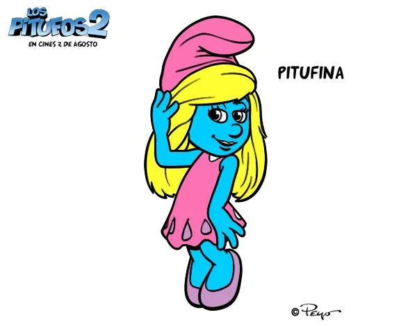 Dibujo de Pitufina pintado por Godoes en Dibujos.net el día 30-07 ... Dibujo de Pitufina pintado por Godoes en Dibujos.net el día 30-07 ...