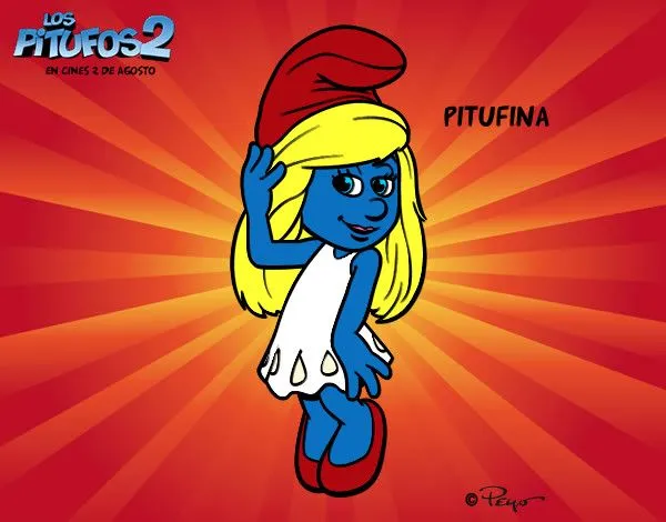 Dibujo de Pitufina pintado por Xavi en Dibujos.net el día 25-07-13 ...