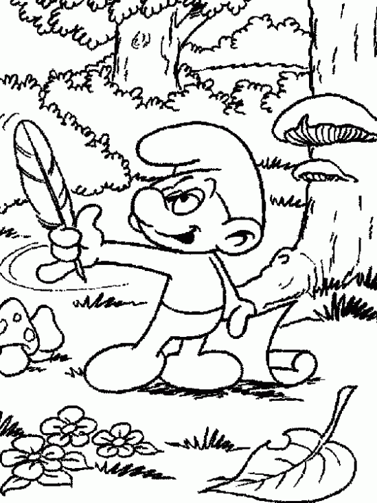Dibujo de Los Pitufos para colorear. Dibujos infantiles de Los Pitufos ... Dibujo de Los Pitufos para colorear. Dibujos infantiles de Los Pitufos ...