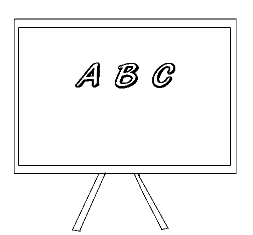 Dibujo de Pizarra 1 para Colorear - Dibujos.net Dibujo de Pizarra 1 para Colorear - Dibujos.net