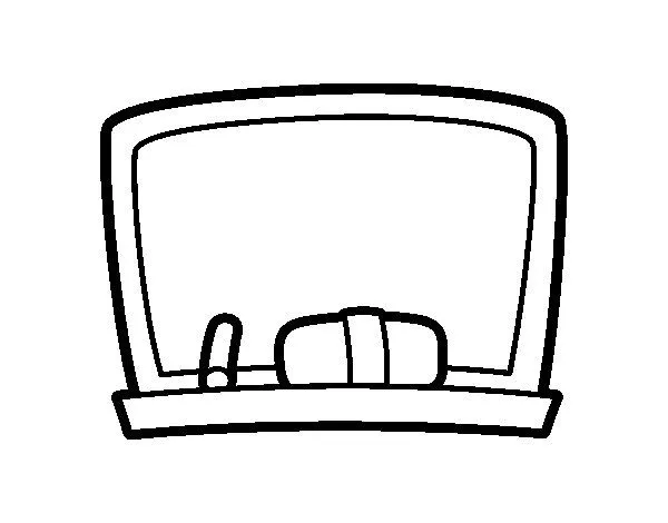 Dibujo de Pizarra escolar para Colorear - Dibujos.net Dibujo de Pizarra escolar para Colorear - Dibujos.net