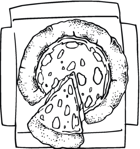 Dibujo de Pizza con Queso para colorear | Dibujos para colorear ... Dibujo de Pizza con Queso para colorear | Dibujos para colorear ...