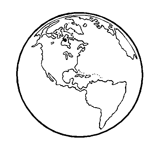 Dibujo de Planeta Tierra 1 para Colorear - Dibujos.net Dibujo de Planeta Tierra 1 para Colorear - Dibujos.net