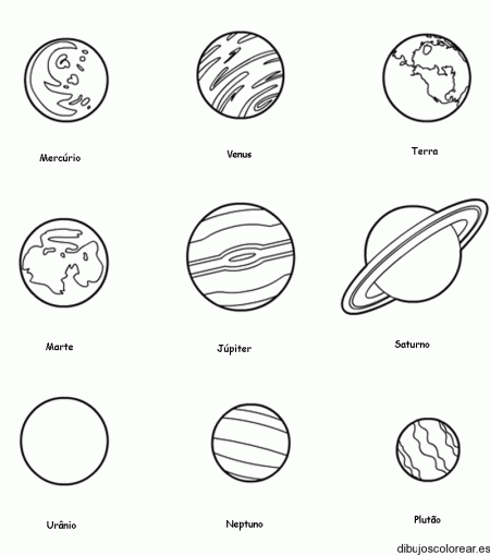 Dibujo de los planetas | Colorear | Pinterest | Dibujo Dibujo de los planetas | Colorear | Pinterest | Dibujo