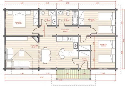 Dibujo de un plano de una casa - Imagui