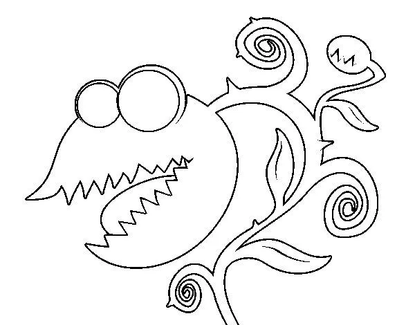 Dibujo de Planta carnívora para Colorear | PLANTAS CARNÍVORAS ... Dibujo de Planta carnívora para Colorear | PLANTAS CARNÍVORAS ...