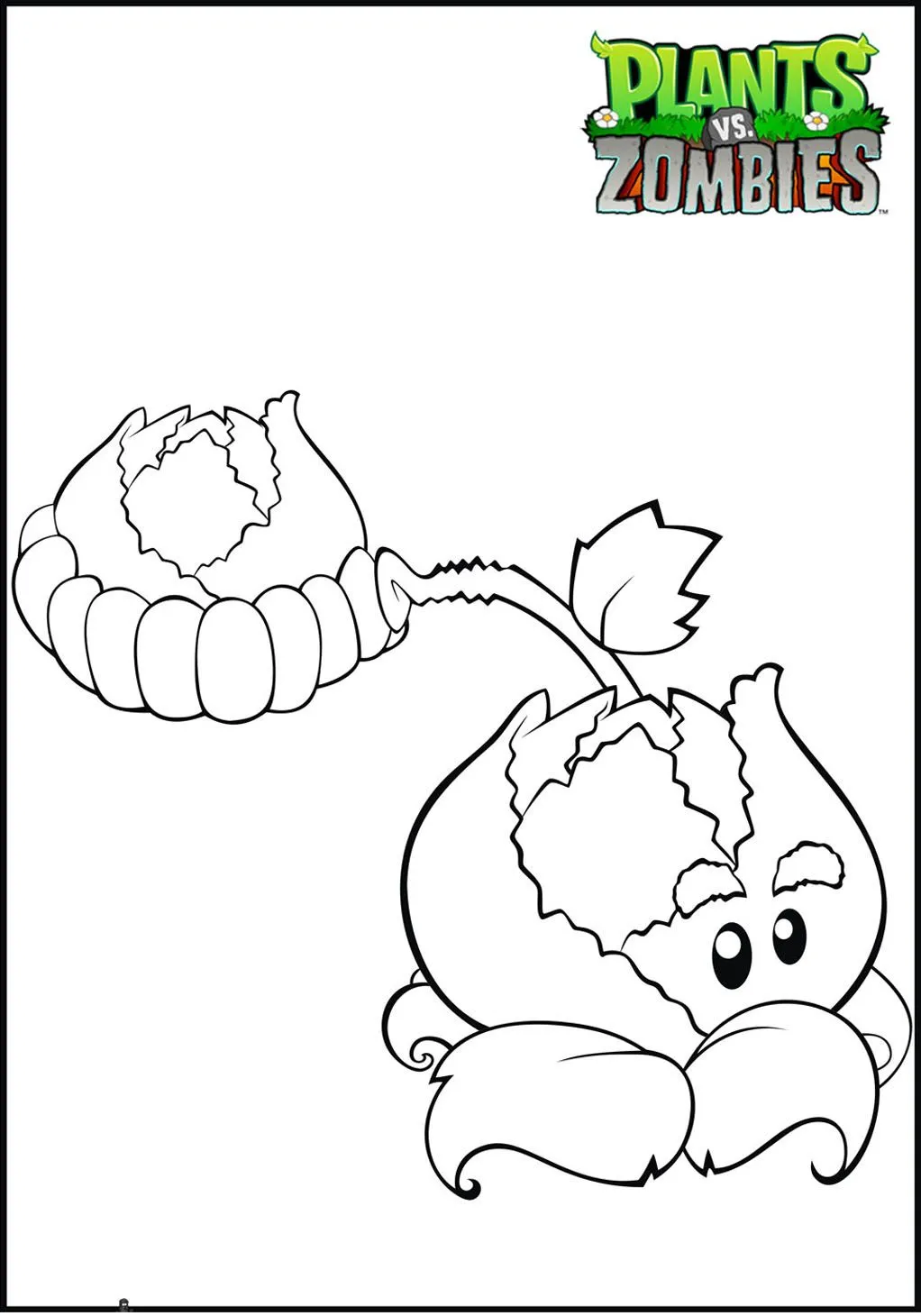 Dibujo de Plants vs Zombie para imprimir y colorear - Plantas contra Zombies - Just Color Niños : Dibujos para colorear para niños Dibujo de Plants vs Zombie para imprimir y colorear - Plantas contra Zombies - Just Color Niños : Dibujos para colorear para niños