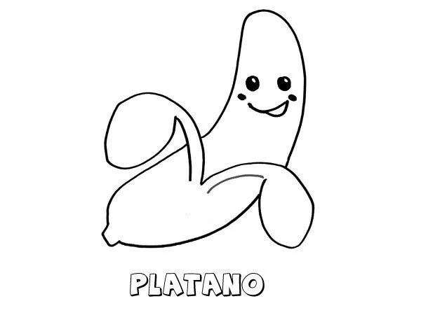 18121-4-dibujo-de-un-platano- ...