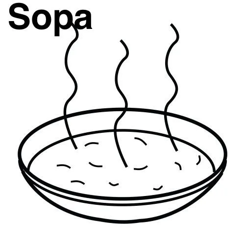 Dibujos de un plato de sopa - Imagui