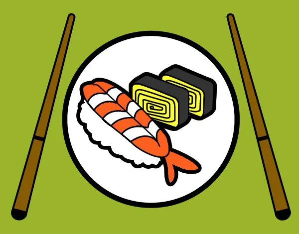 Dibujo de Plato de Sushi pintado por Master en Dibujos.net el día ... Dibujo de Plato de Sushi pintado por Master en Dibujos.net el día ...