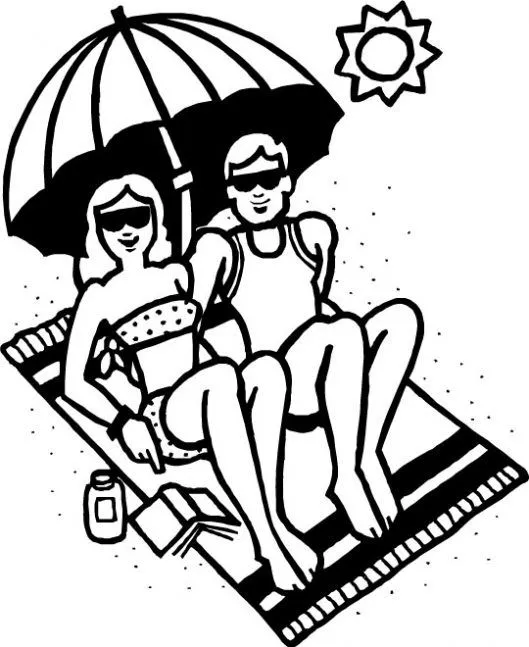 Dibujo de Playa. Dibujo para colorear de Playa. Dibujos infantiles ... Dibujo de Playa. Dibujo para colorear de Playa. Dibujos infantiles ...